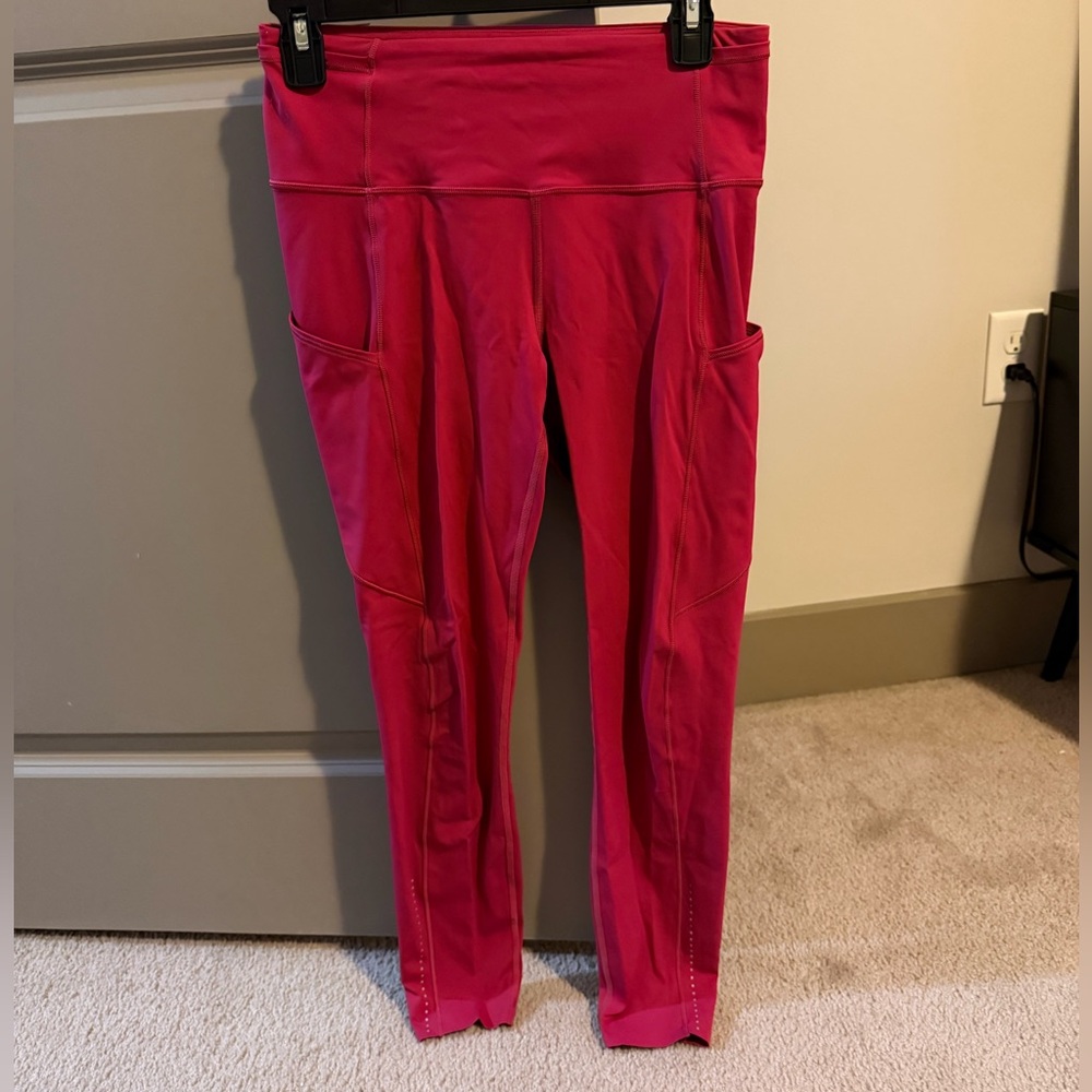 Hot Pink Lululemon Leggings with Pockets
25 Inch